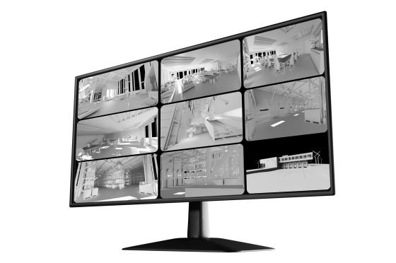 Ecran pour des caméras de surveillance